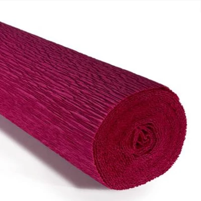 Virágkrepp-papír, 180 g, 50x250 cm - 584 bíborvörös
