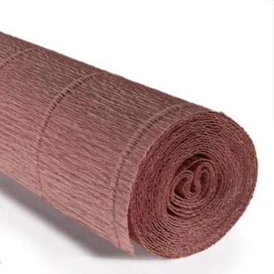 Virágkrepp-papír, 180 g, 50x250 cm - 613 barnás antik rózsaszín