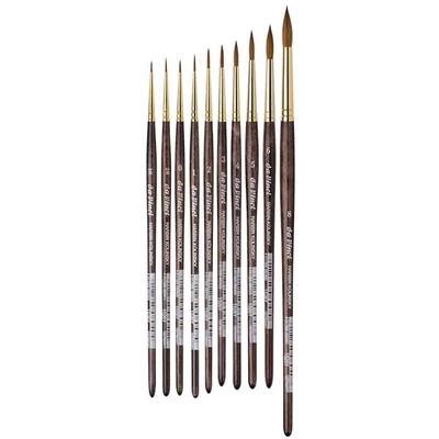 Da Vinci Harbin-Kolinksy 1526Y nyestszőr, kerek ecset - különféle méretekben