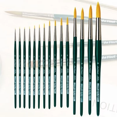 Da Vinci Nova 1570 szintetikus, kerek ecset - különféle méretekben