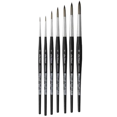 Da Vinci 3373 szintetikus, kerek ecset - különféle méretekben
