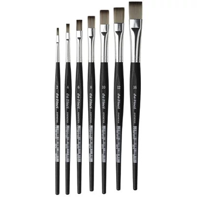 Da Vinci 3374 szintetikus, lapos ecset - különféle méretekben