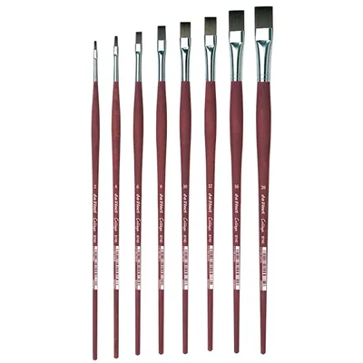 Da Vinci College 8740 szintetikus, lapos ecset  - különféle méretekben