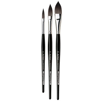 Da Vinci Casaneo 898 szintetikus, hegyes macskanyelv ecset - különféle méretekben