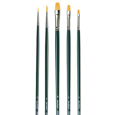 Da Vinci Nova 50 years anniversary ecsetkészlet, szintetikus, vegyes, 5 db, hosszú nyelű