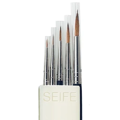 Da Vinci 5246 Watercolour ecsetkészlet, vörösnyest, kerek, 5 db + szappan