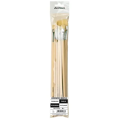 Da Vinci 5291 ecsetkészlet, szintetikus, lapos, 8 db