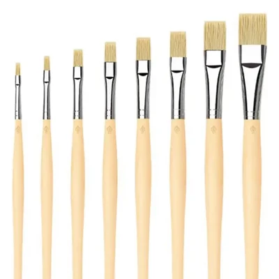 Da Vinci 5291 ecsetkészlet, szintetikus, lapos, 8 db