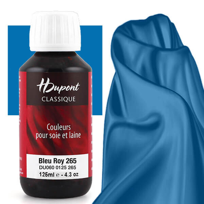 H Dupont Classique gőzfixálós selyemfesték 125 ml - 265 királykék, bleu roy