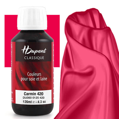 H Dupont Classique gőzfixálós selyemfesték 125 ml - 420 kármin, carmin