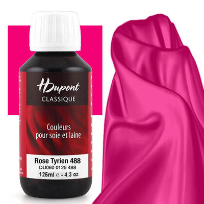 H Dupont Classique gőzfixálós selyemfesték 125 ml - 488 szirén, rose tyrien