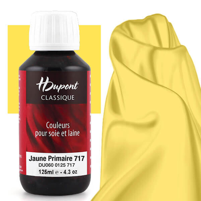 H Dupont Classique gőzfixálós selyemfesték 125 ml - 717 primer sárga, jaune primaire