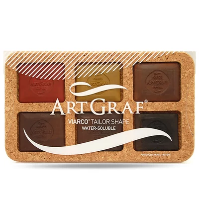 Viarco ArtGraf Tailor Shape akvarellkréta készlet - Earth colors