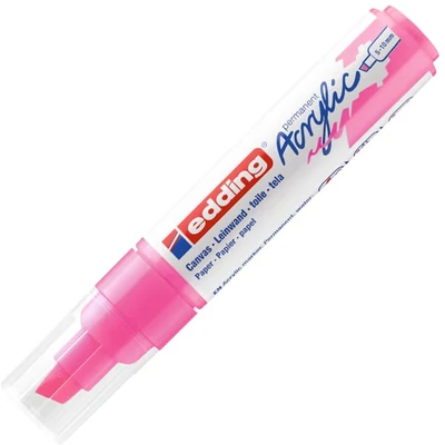 edding 5000 akril marker (filctoll), vágott végű, B (5-10 mm) - 069, neon pink