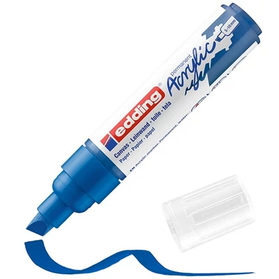 edding 5000 akril marker (filctoll), vágott végű, B (5-10 mm) - 903, gentian blue