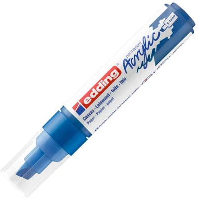 edding 5000 akril marker (filctoll), vágott végű, B (5-10 mm) - 903, gentian blue