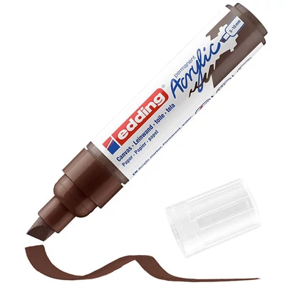 edding 5000 akril marker (filctoll), vágott végű, B (5-10 mm) - 907, chocolate brown