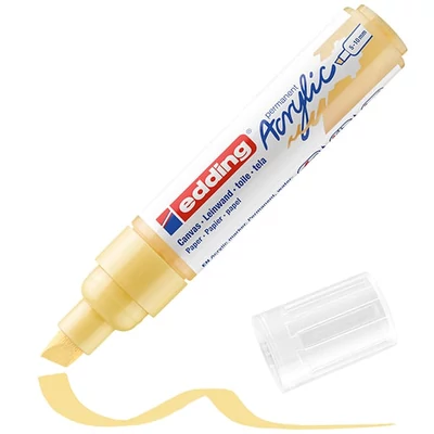 edding 5000 akril marker (filctoll), vágott végű, B (5-10 mm) - 915, pastel yellow