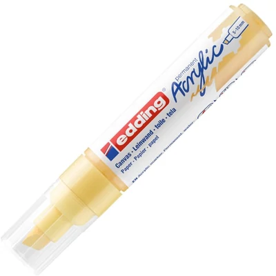 edding 5000 akril marker (filctoll), vágott végű, B (5-10 mm) - 915, pastel yellow