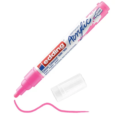 edding 5100 akril marker (filctoll), M (2-3 mm) - 069, neon pink