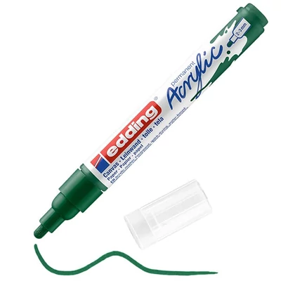 edding 5100 akril marker (filctoll), M (2-3 mm) - 904, moss green