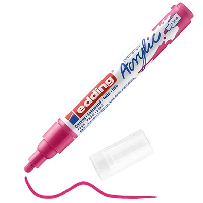 edding 5100 akril marker (filctoll), M (2-3 mm) - 909, telemagenta