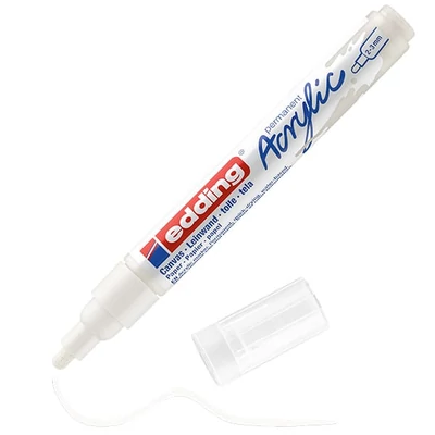 edding 5100 akril marker (filctoll), M (2-3 mm) - 922, traffic white