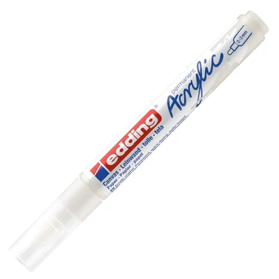 edding 5100 akril marker (filctoll), M (2-3 mm) - 922, traffic white