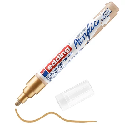 edding 5100 akril marker (filctoll), M (2-3 mm) - 924, rich gold