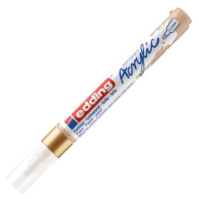 edding 5100 akril marker (filctoll), M (2-3 mm) - 924, rich gold