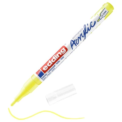 edding 5300 akril marker (filctoll), F (1-2 mm) - 065, neon yellow