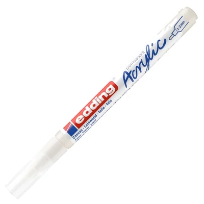 edding 5300 akril marker (filctoll), F (1-2 mm) - 922, traffic white
