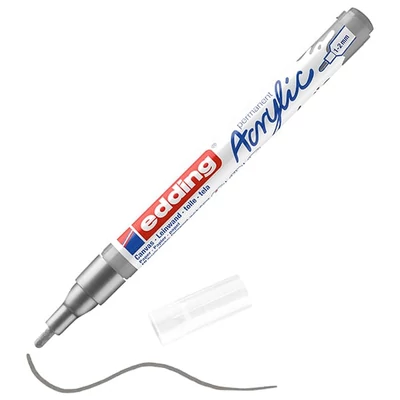edding 5300 akril marker (filctoll), F (1-2 mm) - 923, rich silver