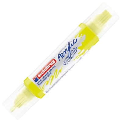 edding 5400 3D Double liner kétvégű akril festőtoll - 065, neon yellow