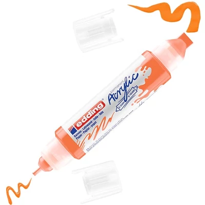 edding 5400 3D Double liner kétvégű akril festőtoll - 066, neon orange