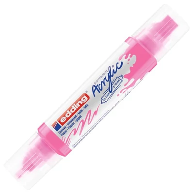 edding 5400 3D Double liner kétvégű akril festőtoll - 069, neon pink