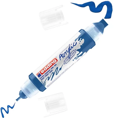 edding 5400 3D Double liner kétvégű akril festőtoll - 903, gentian blue