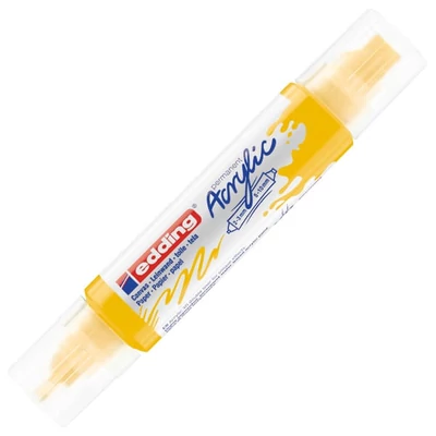 edding 5400 3D Double liner kétvégű akril festőtoll - 905, traffic yellow