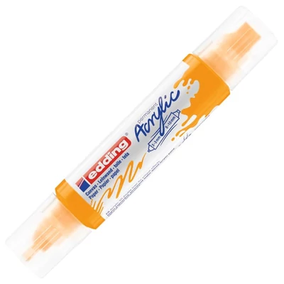 edding 5400 3D Double liner kétvégű akril festőtoll - 906, sunny yellow