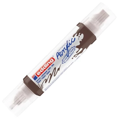 edding 5400 3D Double liner kétvégű akril festőtoll - 907, chocolate brown