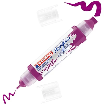 edding 5400 3D Double liner kétvégű akril festőtoll - 910, berry