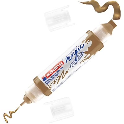 edding 5400 3D Double liner kétvégű akril festőtoll - 924, rich gold