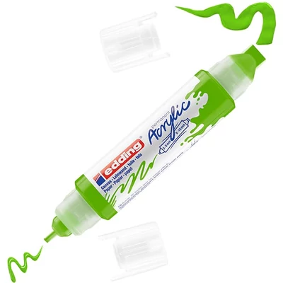 edding 5400 3D Double liner kétvégű akril festőtoll - 927, yellow green