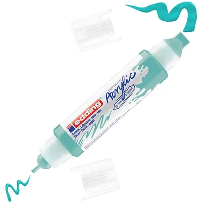 edding 5400 3D Double liner kétvégű akril festőtoll - 934, turquoise