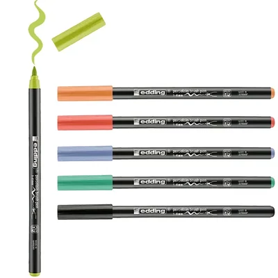 Porcelán ecsetirón marker készlet - Vivid Color