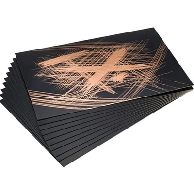 Essdee karcfólia karckép készítéshez, 10 db, 101x152 mm - vörösréz