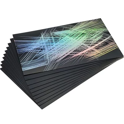 Essdee karcfólia karckép készítéshez, 10 db, 101x152 mm - szivárványos