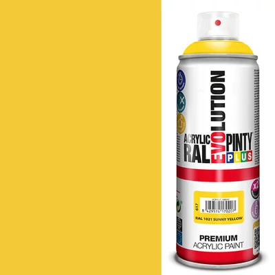 Akrilfesték spray, EVOLUTION fényes, 400 ml - RAL1021 rape yellow