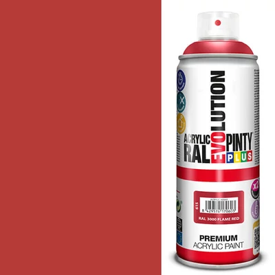 Akrilfesték spray, EVOLUTION fényes, 400 ml - RAL3000 flame red