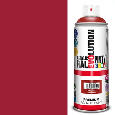 Akrilfesték spray, EVOLUTION fényes, 400 ml - RAL3003 ruby red